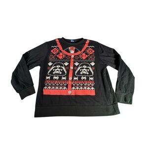 Star Wars Darth Vader Ugly Christmas Sweater Sweatshirt XL Holiday Black